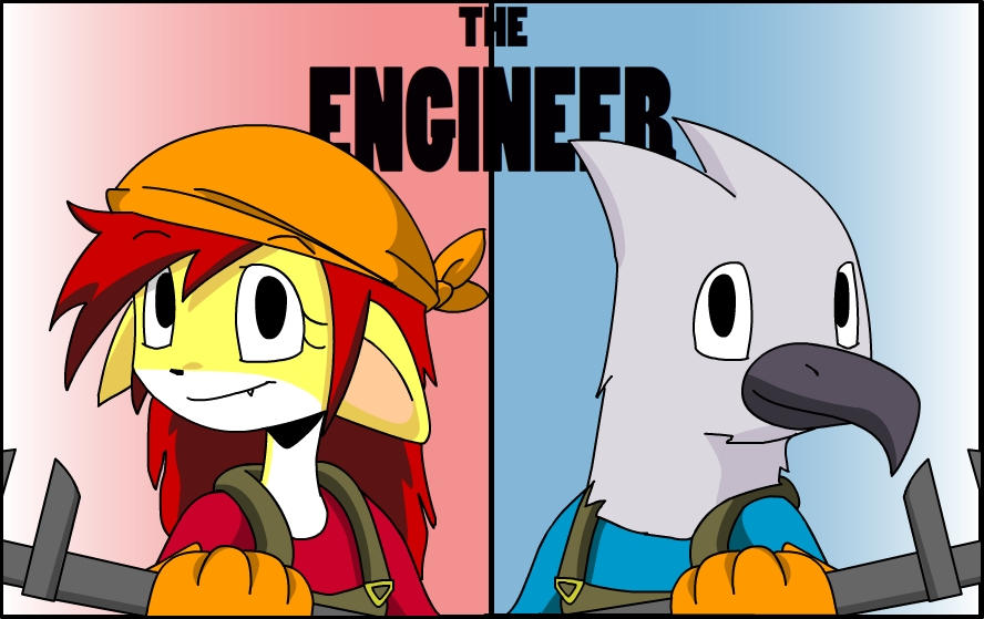 The Engineer- Red and Blu by s0s2 on DeviantArt