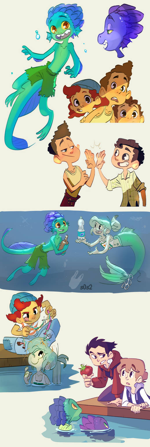 Disney Pixar's Luca by s0s2 on DeviantArt