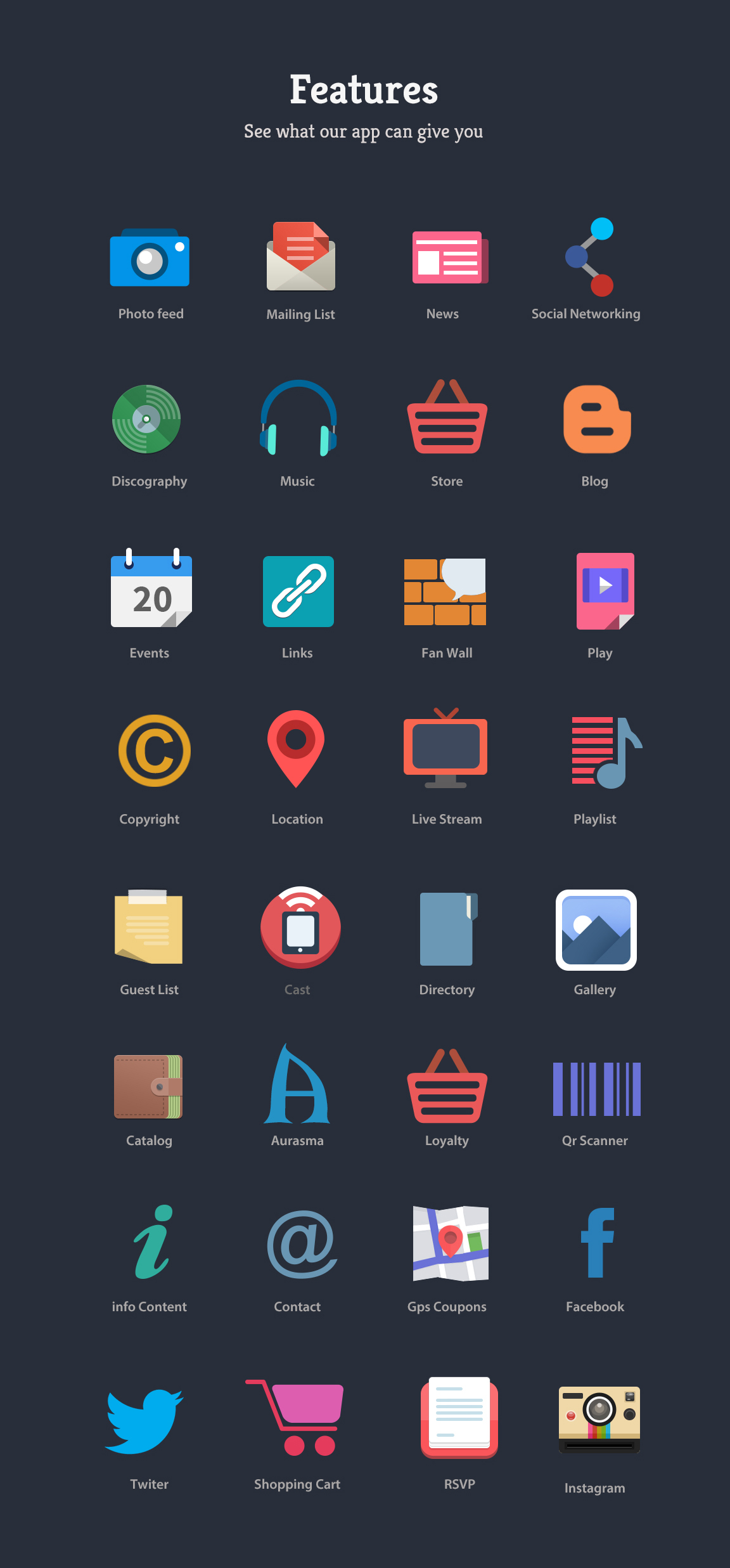 Flat icons