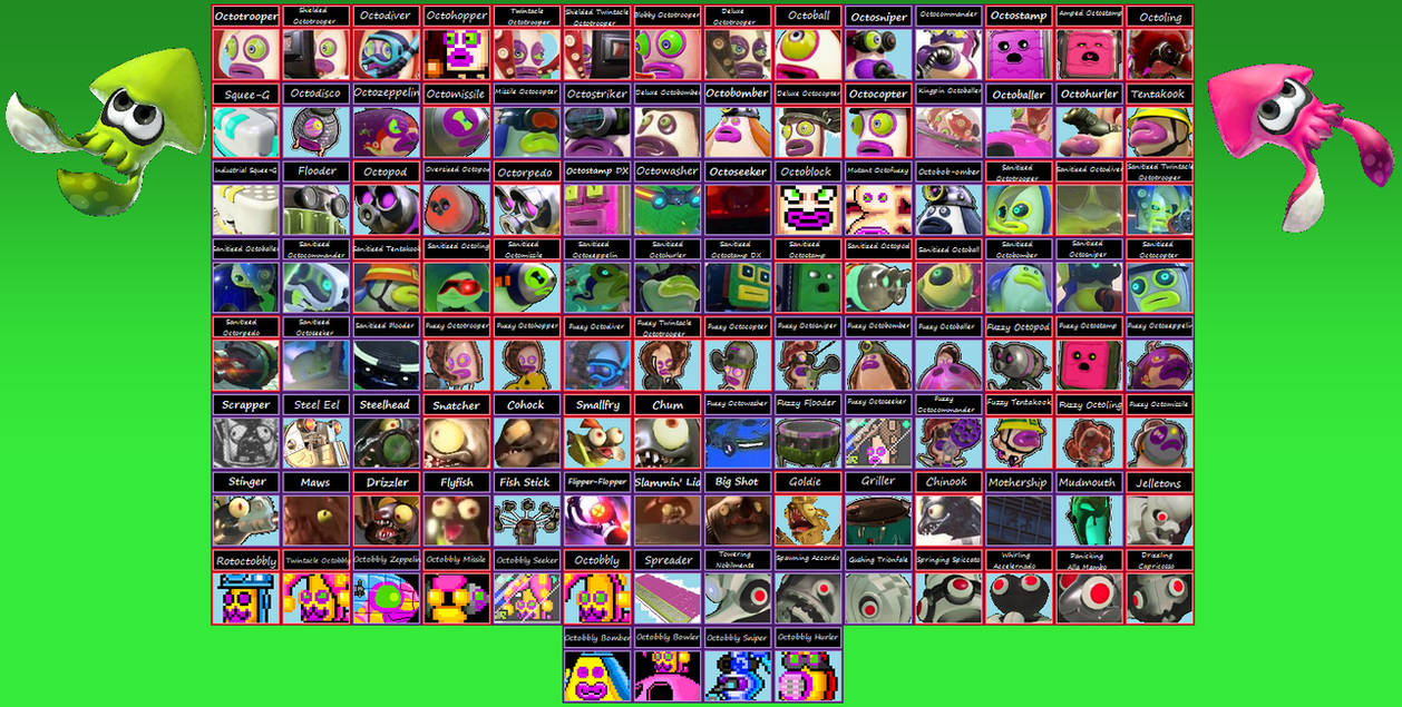 Super Smash Bros. Omega Splatoon enemies by ToxicIsland on DeviantArt