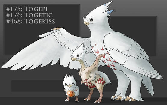 Realistic take on Togepi Togetic Togekiss