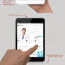 Ipad mini with hands mockup