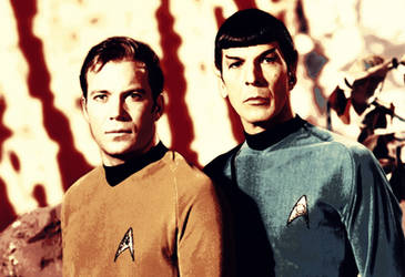 Kirk and Spock Posterized