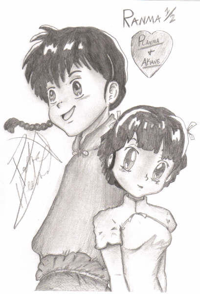 Akane Drawing Ranma Ranma and Akane by arale9 on DeviantArt