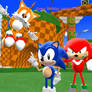 andylookout's bday gift: Sonic, Tails and Knuckles