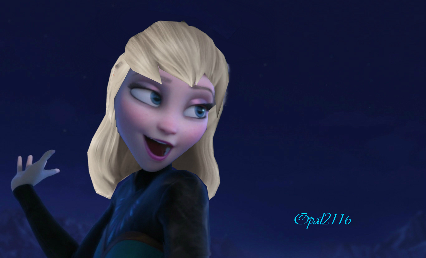 Elsa with her hair down by opal2116 on DeviantArt Elsa with her hair down by opal2116 on DeviantArt