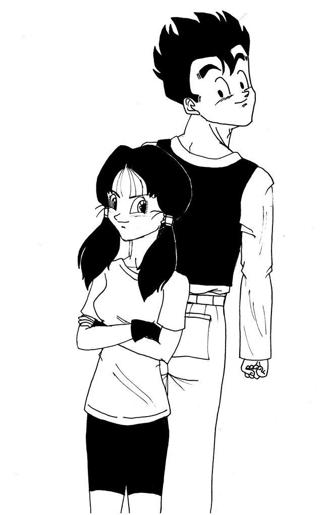 Gohan and Videl by Kisakun