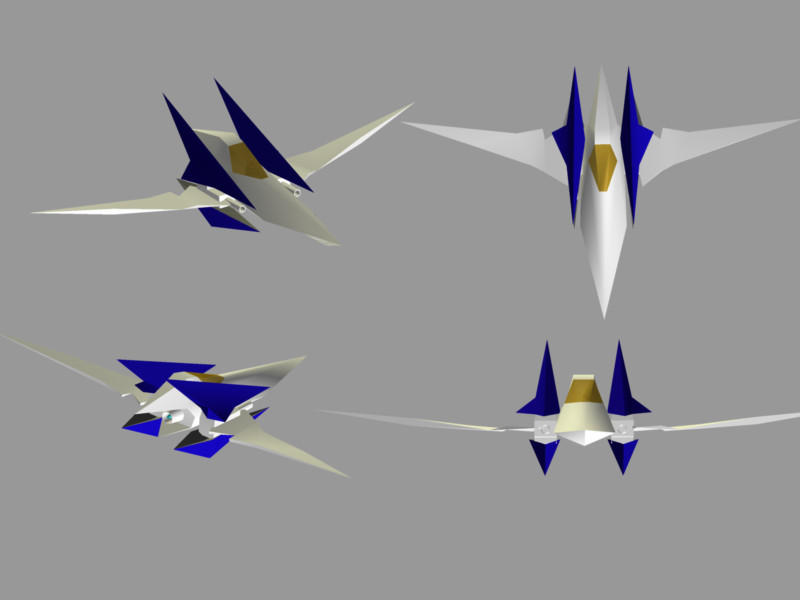 Arwing Rear View low poly Arwing WIP by immonius on DeviantArt