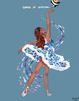 Dance of seafoam