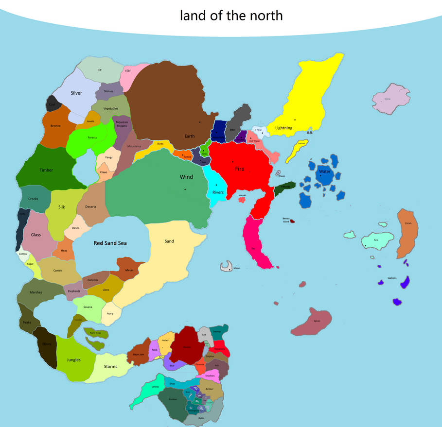 Naruto World Map part 1 by hgbbhin on DeviantArt