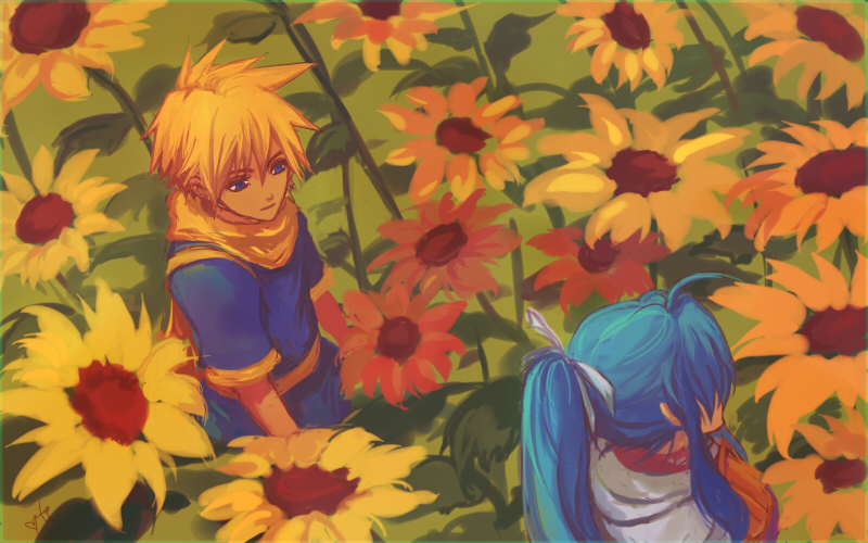 the sunflowers whispered