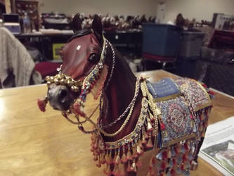 Arabian model horse by LazyHcustomtack