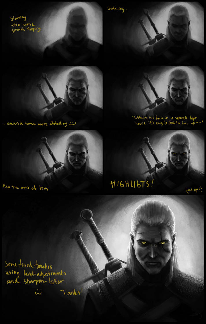 Witcher III Step By Step By Caoranach On DeviantArt witcher-iii-step-by-step-by-caoranach-on-deviantart