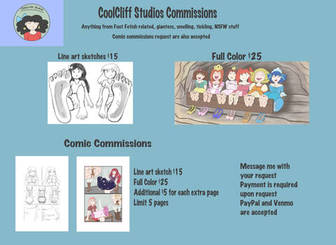 CoolCliff Studios Commissions and Comic Commission