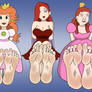 Peach Jessica and Stepsisters soles commission
