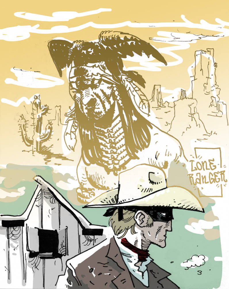 Draw Loner Ranger Lone Ranger (sketchbook/color) by vladlegostayev on DeviantArt