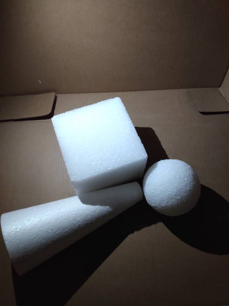 Styrofoam shapes still life reference by OctoberJ on DeviantArt