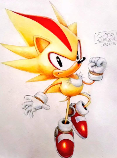 Super Shadow circa 1995 by Spazer40 on DeviantArt