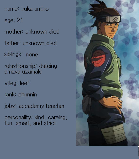 Dailynarutoimagines — Iruka Umino's Random Headcanon