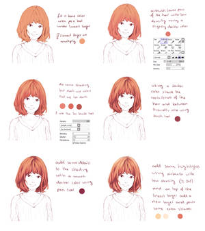 Hair coloring tutorial