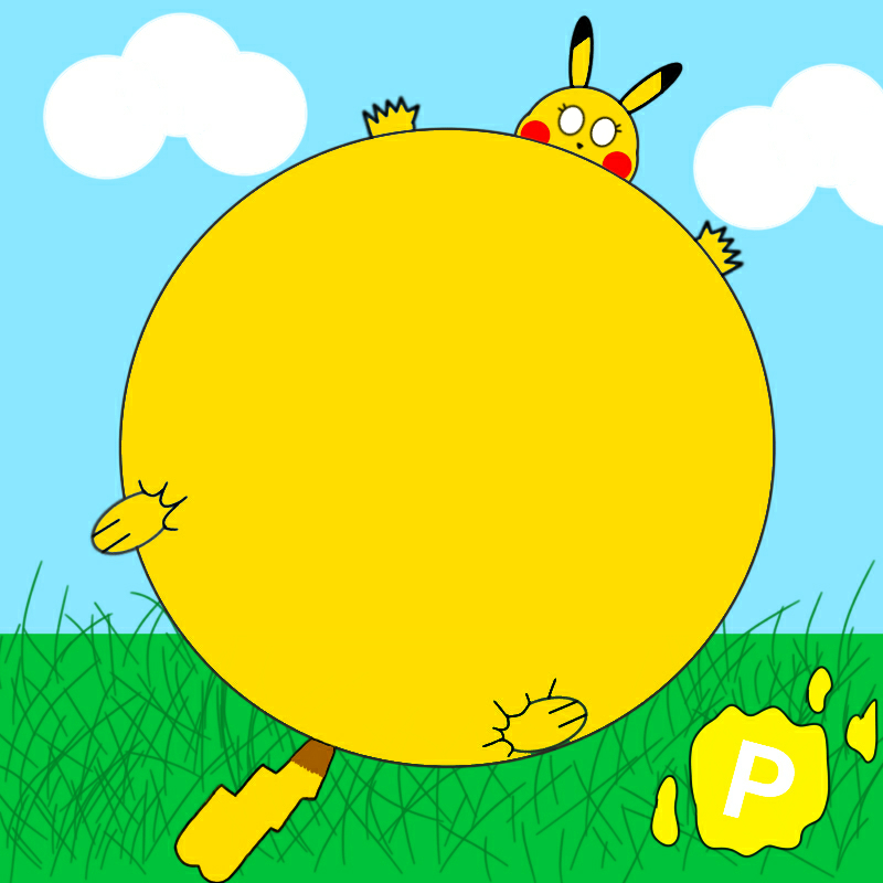 Pikachu Pokemon Inflation Female pikachu P-Balloon Inflation by InflatedArt on DeviantArt