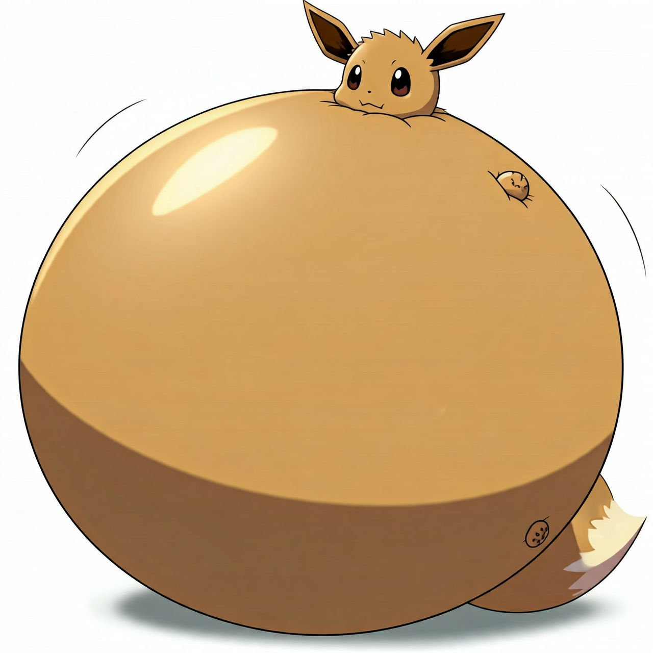 Eevee Inflation Eevee inflation by InflatedArt on DeviantArt