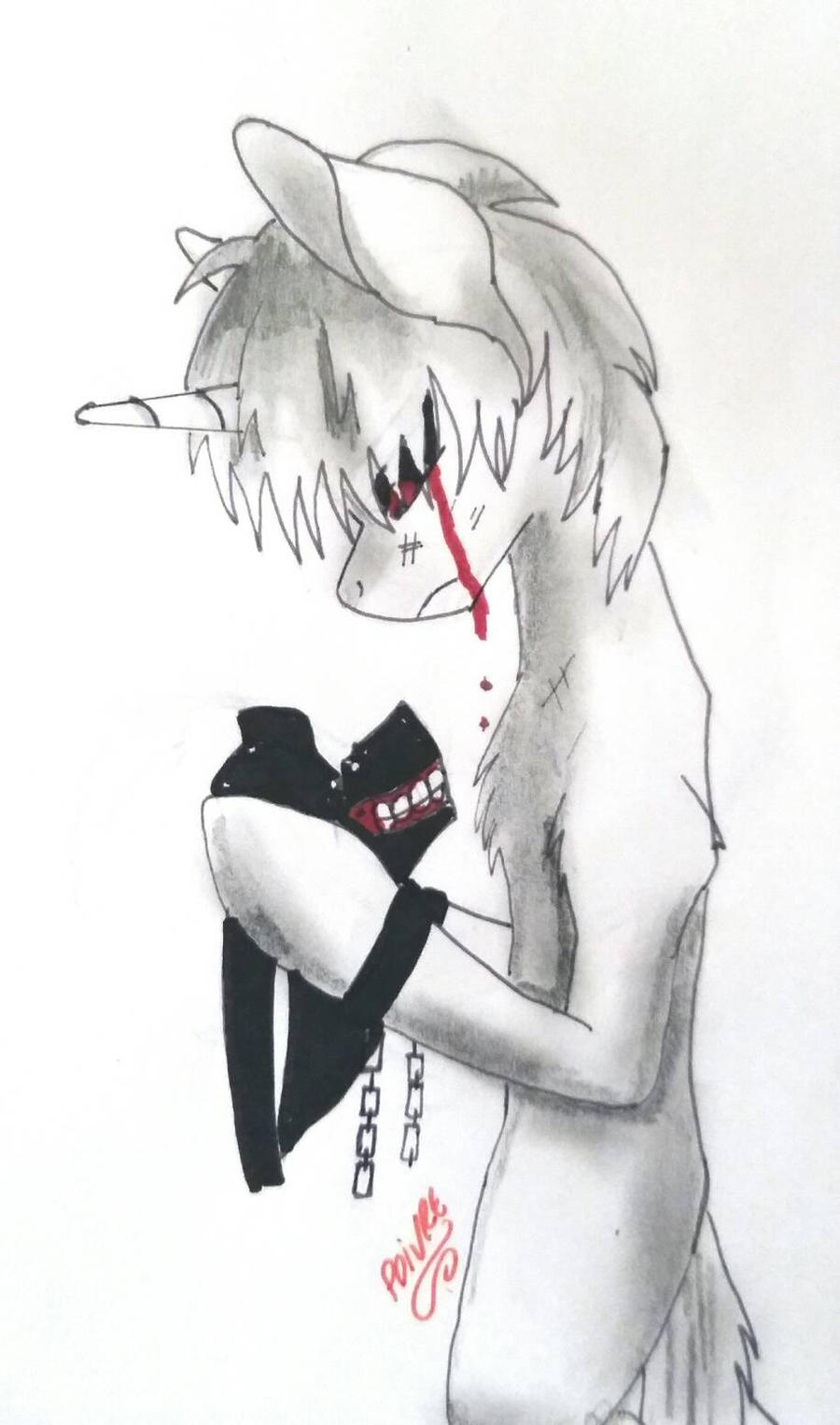 tokyo ghoul kaneki sad mlp