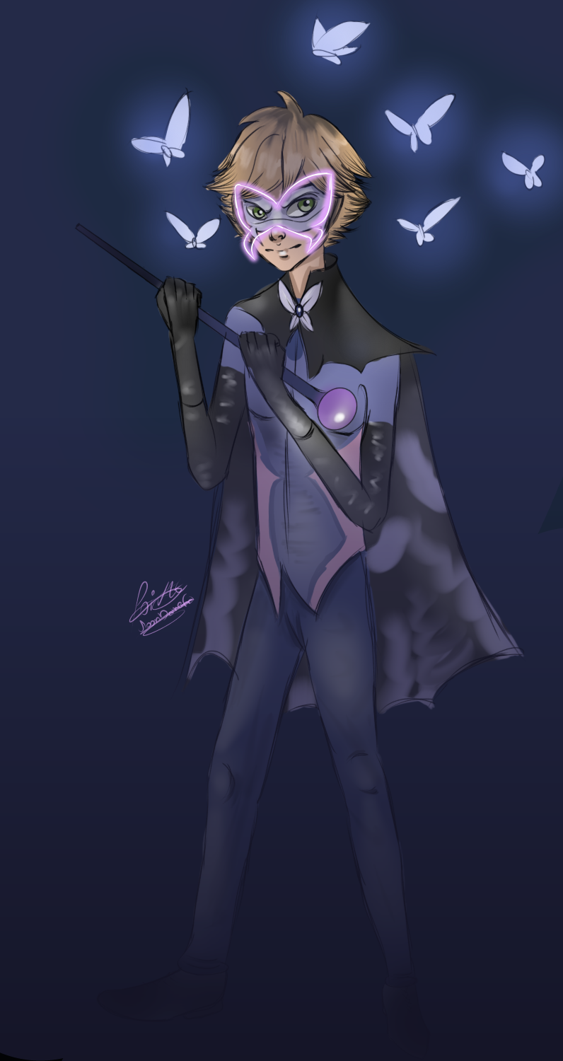 Miraculous Ladybug Hawk Moth Adrien Speedpaint By Moondaneka On Deviantart