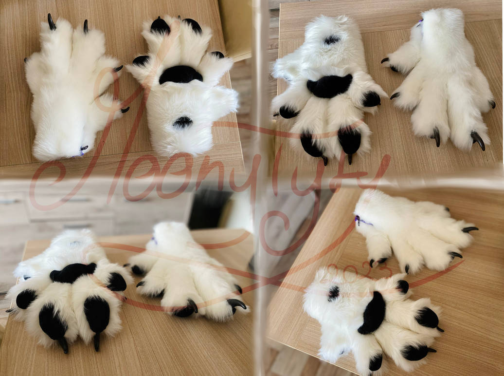 Realistic wolf handpaws for a gift by moondaneka on DeviantArt