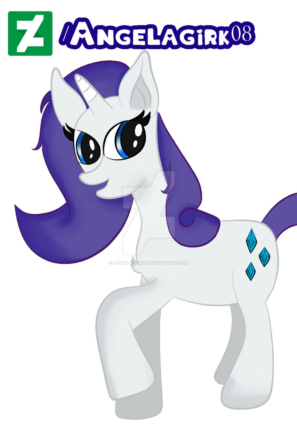 Rarity Fanart My Little Pony by Angelagirk08 on DeviantArt