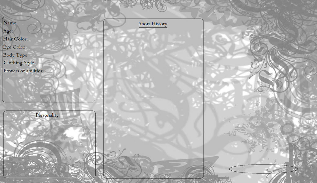 OC Info Template by LilithFlower23 on DeviantArt
