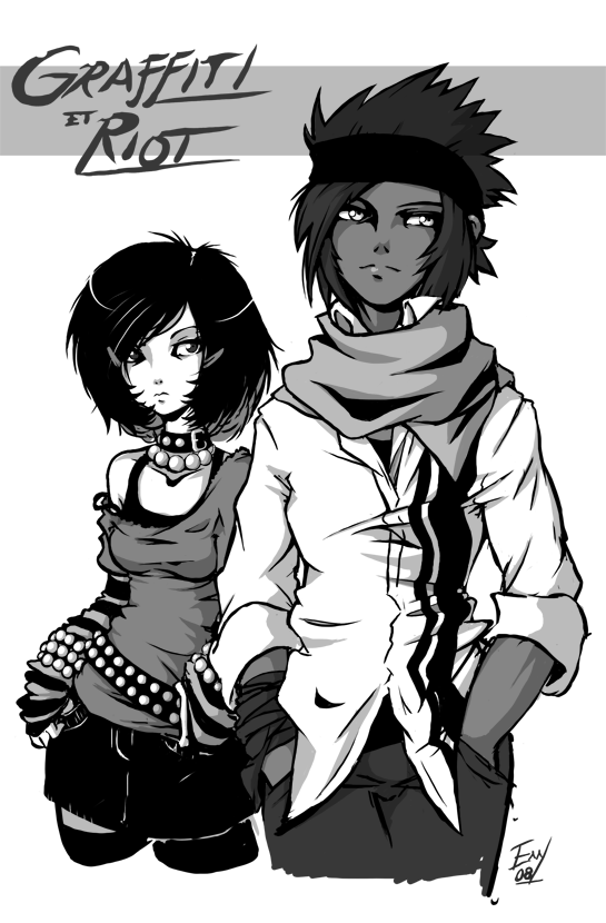 Riot and Graffiti by Petite-Emi on DeviantArt