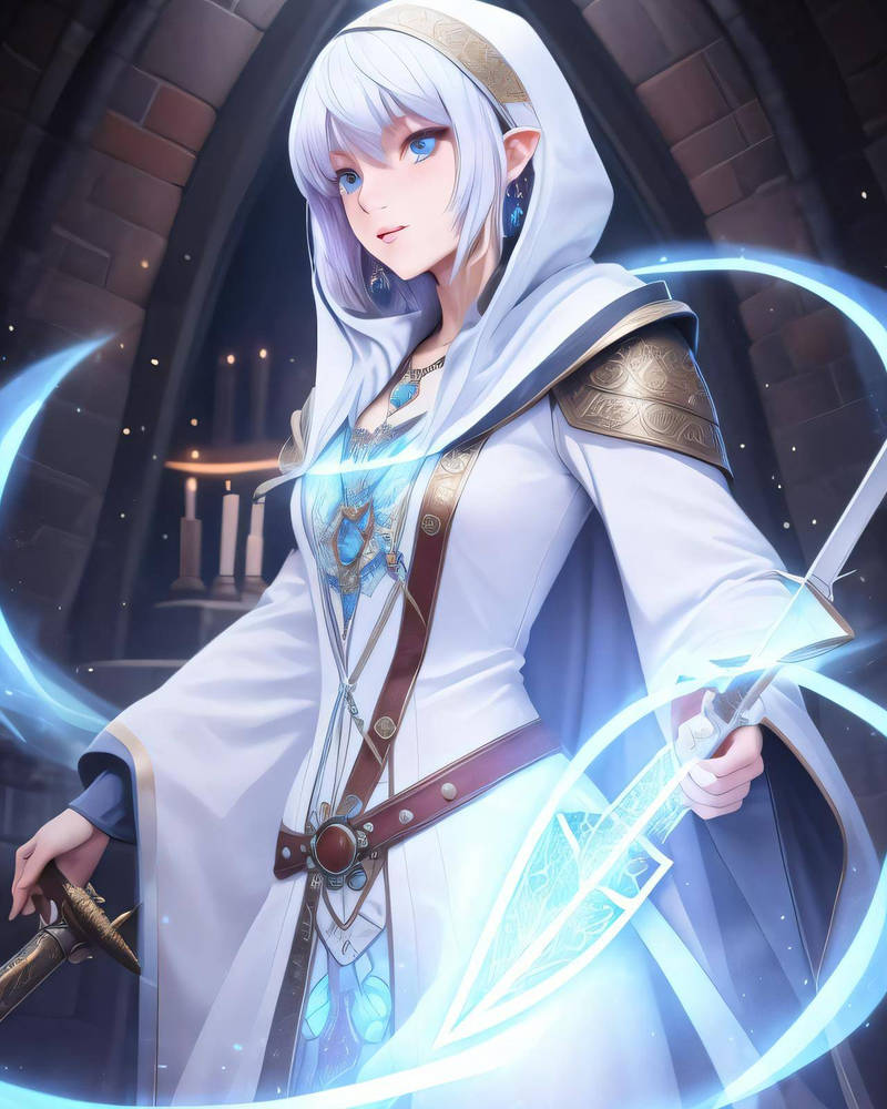 Elf mage by WolfGodess15 on DeviantArt