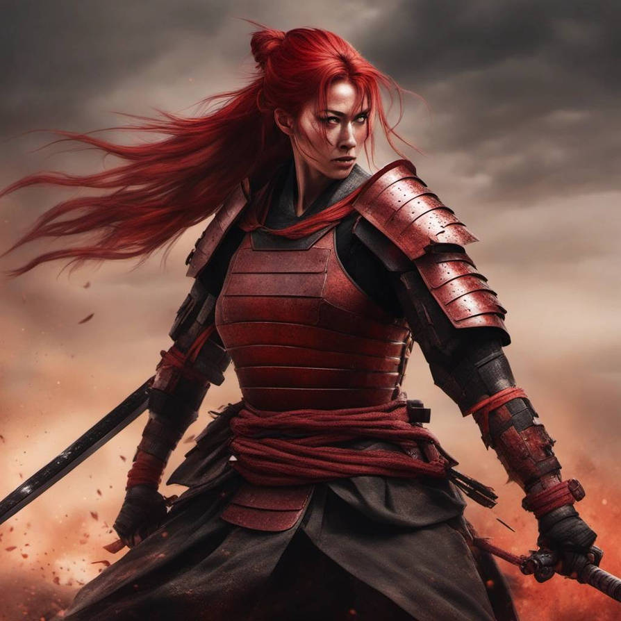 Female samurai 1 by WolfGodess15 on DeviantArt