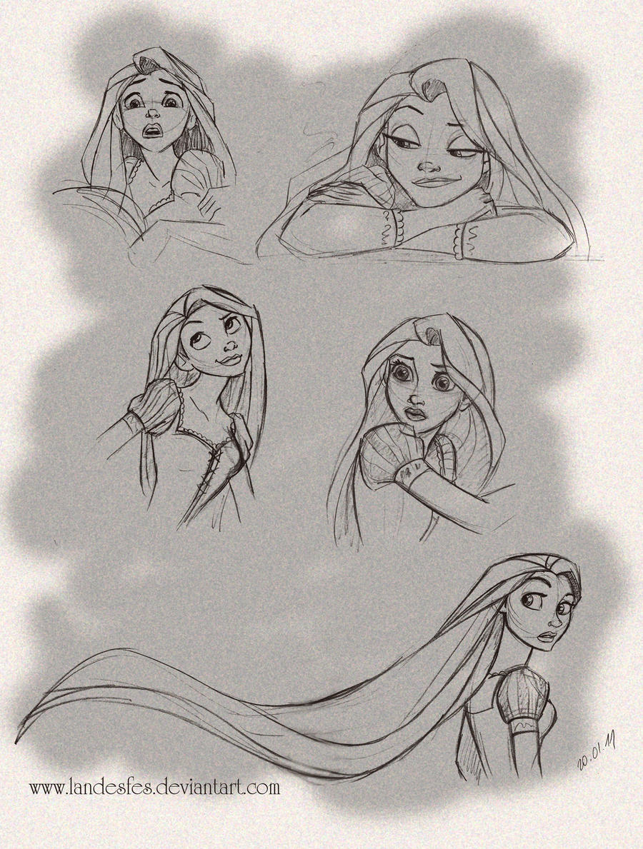 Rapunzel Sketches