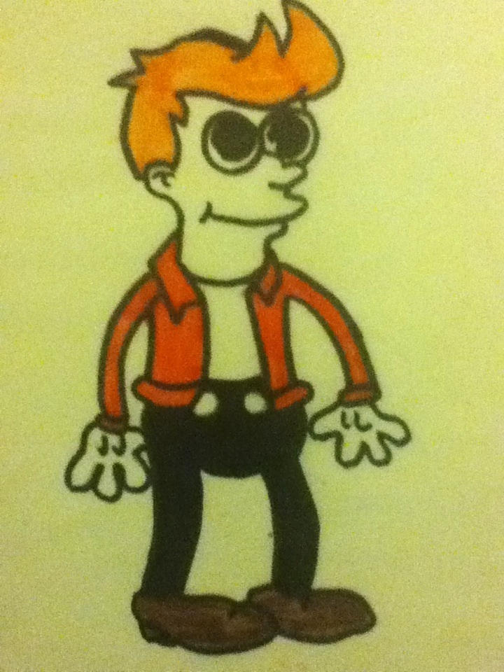 Phillip J. Fry (Old cartoon style) Reincarnation by TheNeonUmbreon on ...