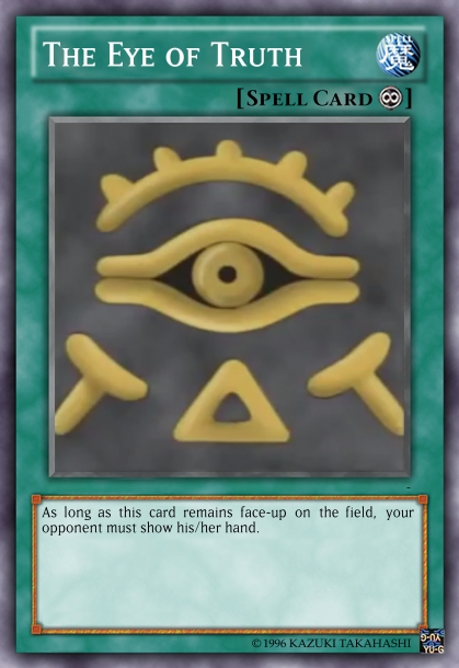 the eye of truth yugioh card The Eye of Truth - Starter Deck: Yugi Evolution