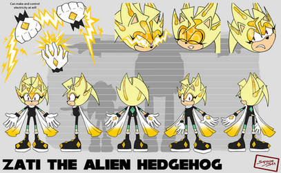 Zati The Hedgehog Ref Sheet [Sonic Oc]