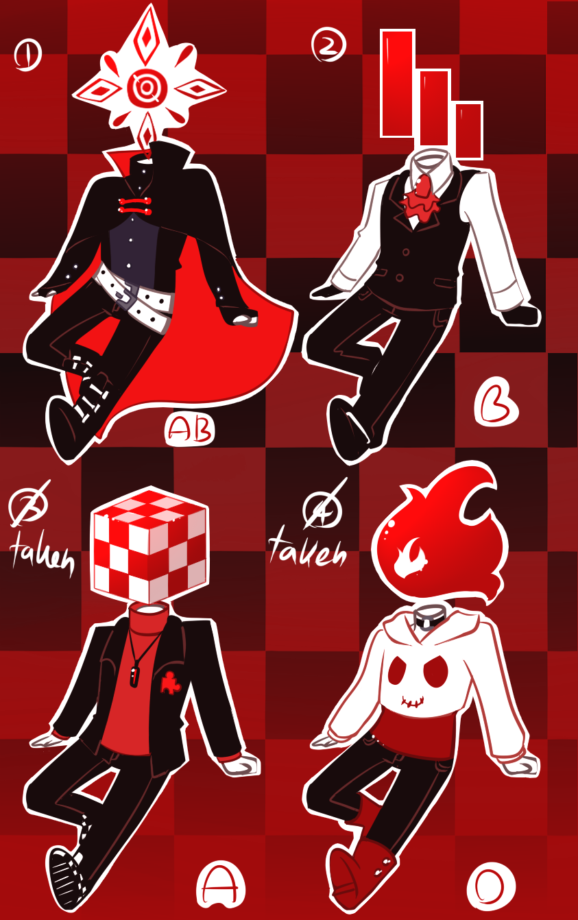 [CLOSED] Blood Type Adoptables 2[PAYPAL/POINTS]