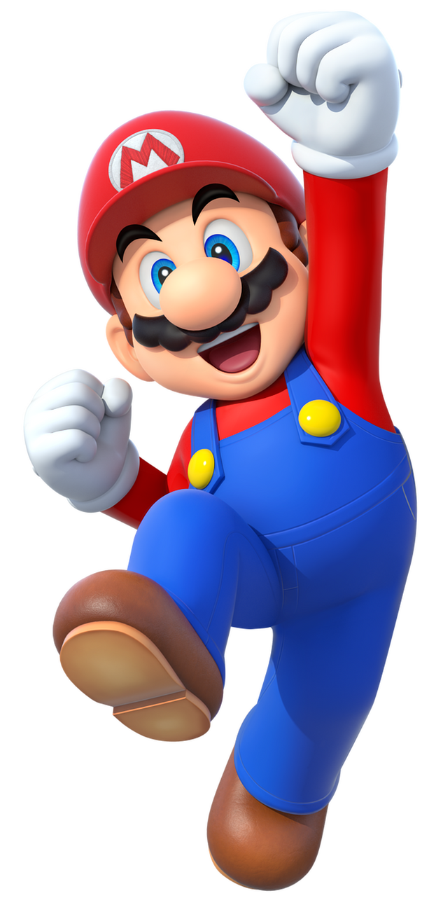Mario Reaching Mario Jumping While Facing Forwards by USANintendo on DeviantArt
