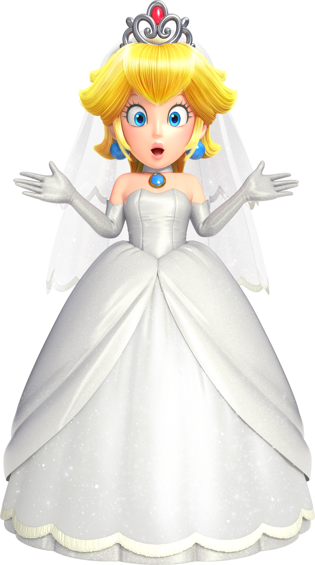 princess peach wedding dress Wedding Peach Art