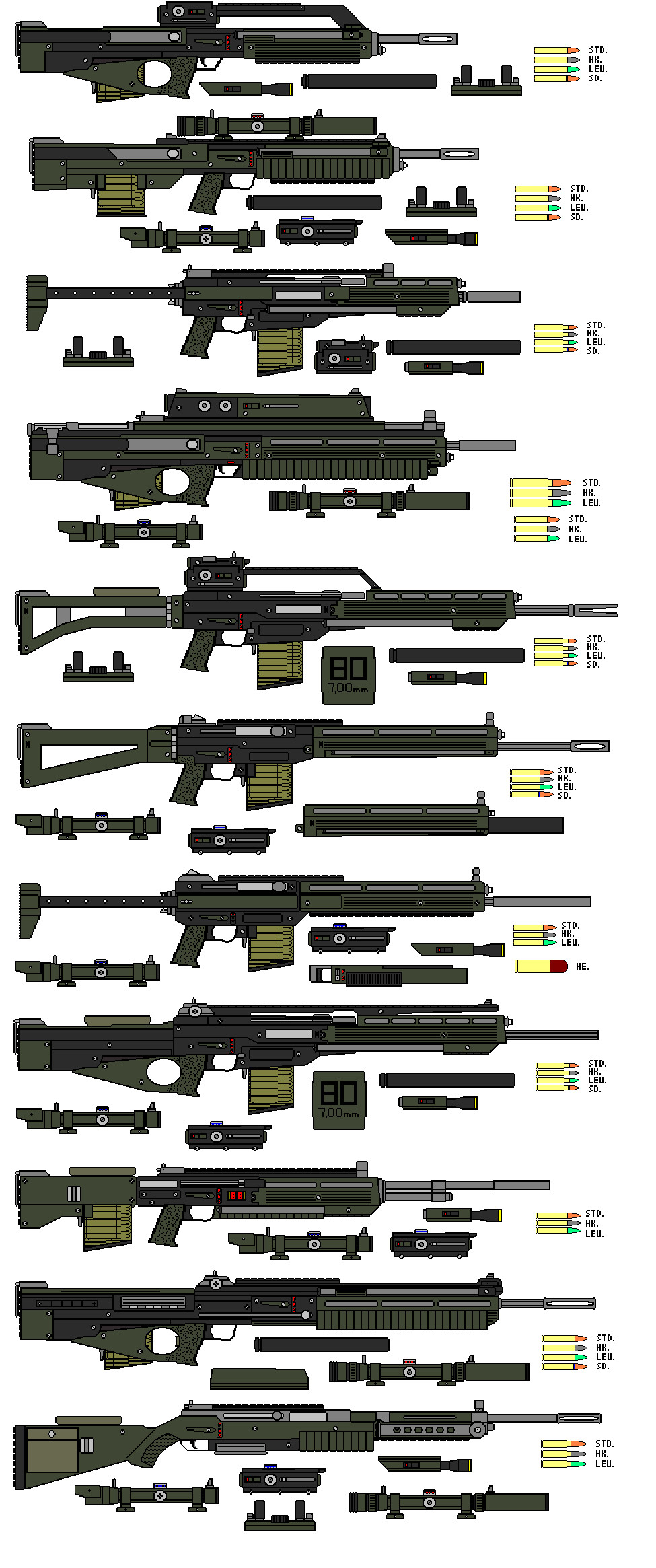 Assault Rifles Old by Seth45 on DeviantArt