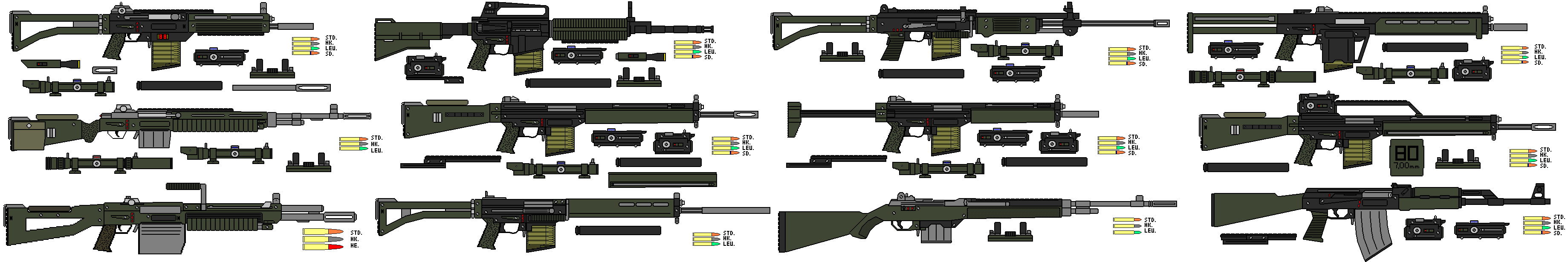 Assault Rifles New by Seth45 on DeviantArt