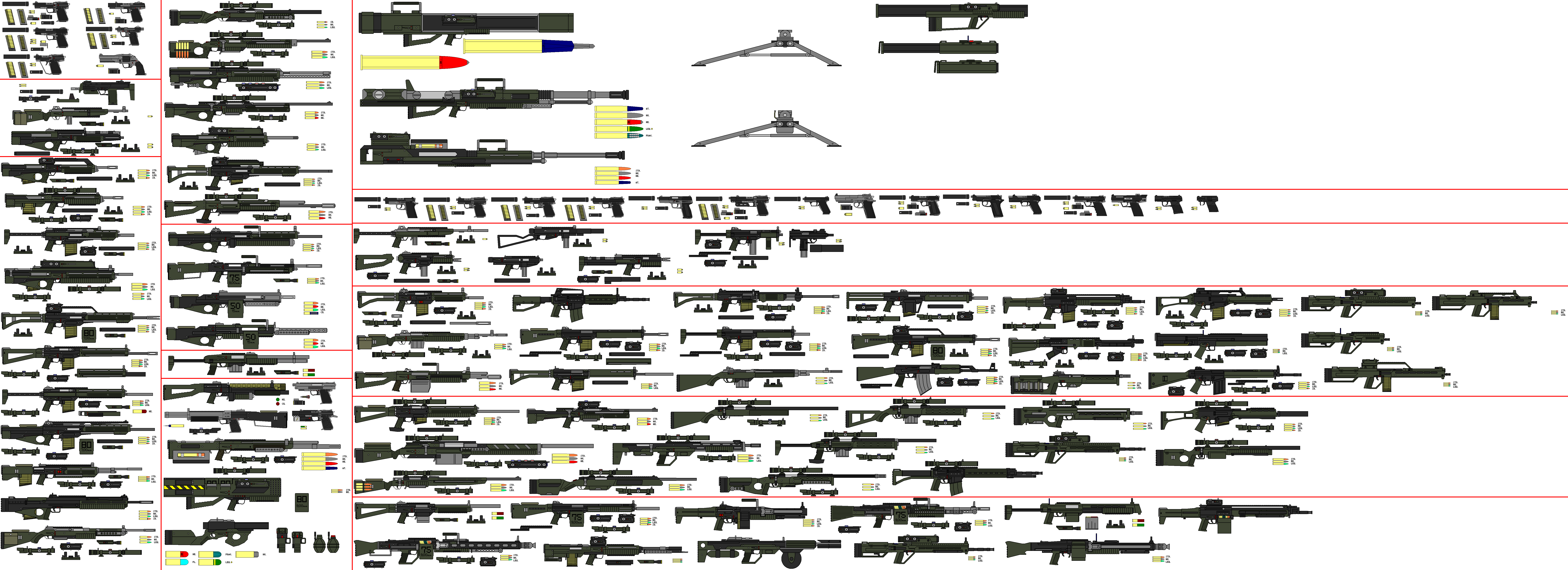 Gun Drawing Names Old gun drawings reprised by Seth45 on DeviantArt