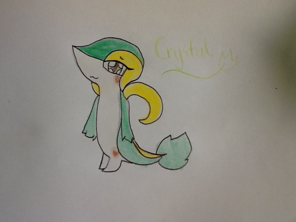 Crystal the snivy