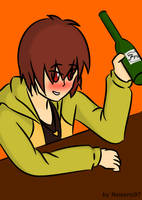 Drunk Chara (fanart? I guess)