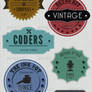 Retro Badges - Faded Vintage Labels