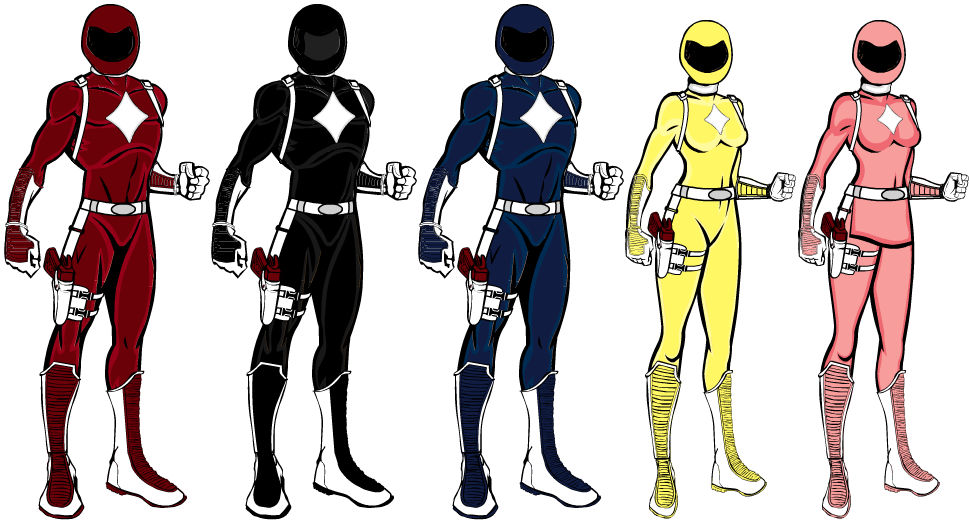 MMPR01 Power Rangers by CaptainDutch on DeviantArt