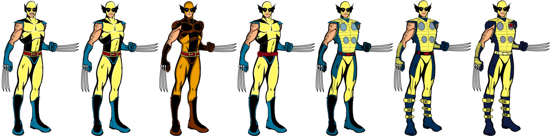 Wolverine (variations) by CaptainDutch on DeviantArt