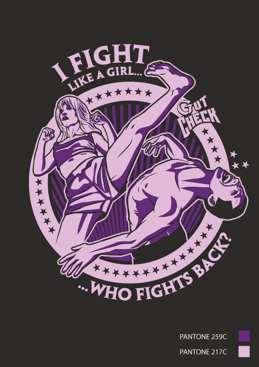Commission - 'Fight Like a Girl' T-Shirt